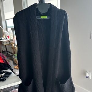 Ann Taylor Black Knit Vest